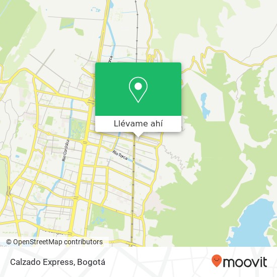 Mapa de Calzado Express, 8 Calle 162 Usaquén, Bogotá, 110131