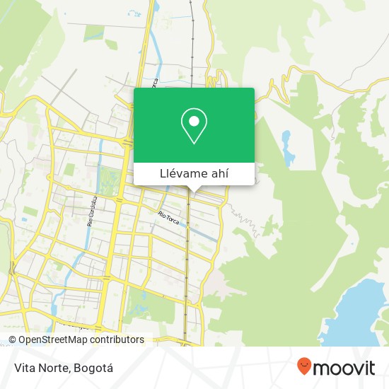 Mapa de Vita Norte, 8 Calle 162 Usaquén, Bogotá, 110131
