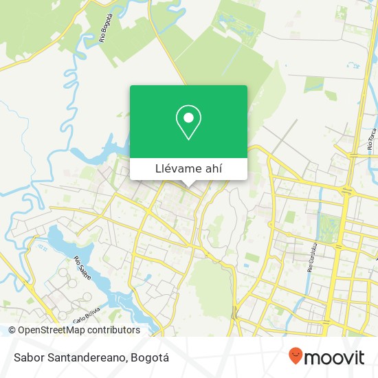 Mapa de Sabor Santandereano, Carrera 97B 153 Suba, Bogotá, D.C., 111161