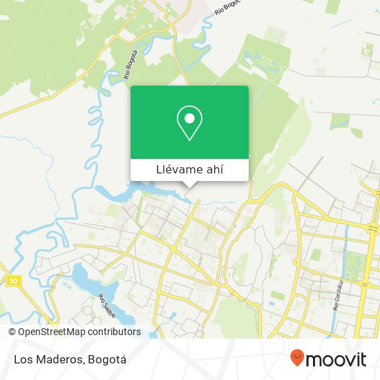 Mapa de Los Maderos, Carrera 111 159A Suba, Bogotá, D.C., 111161