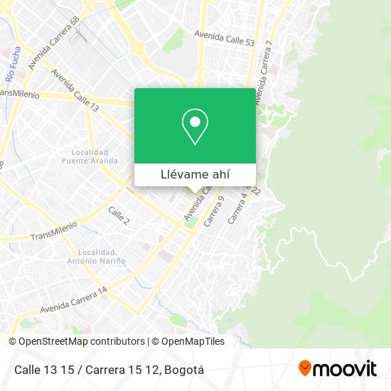 Mapa de Calle 13 15 / Carrera 15 12