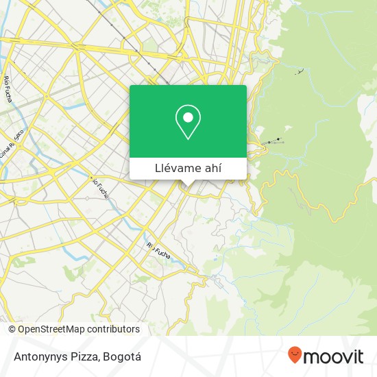 Mapa de Antonynys Pizza