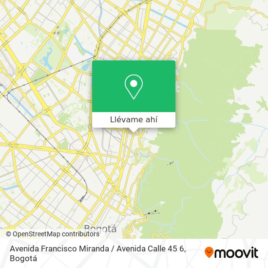 Mapa de Avenida Francisco Miranda / Avenida Calle 45 6