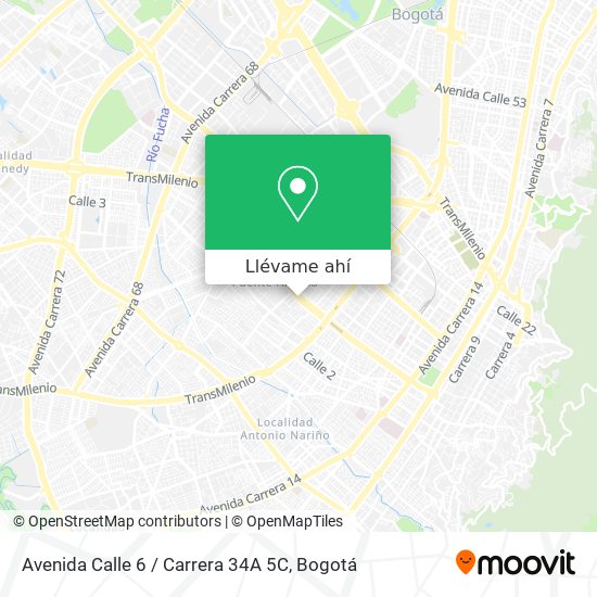 Mapa de Avenida Calle 6 / Carrera 34A 5C