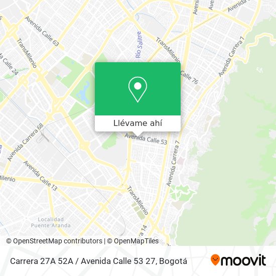 Mapa de Carrera 27A 52A / Avenida Calle 53 27