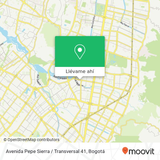 Mapa de Avenida Pepe Sierra / Transversal 41