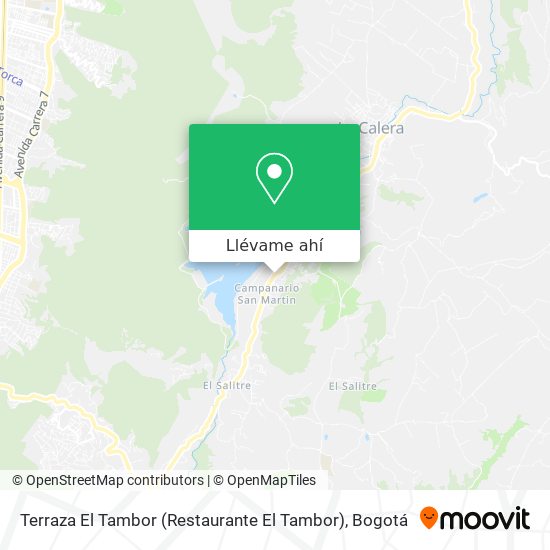 Mapa de Terraza El Tambor (Restaurante El Tambor)