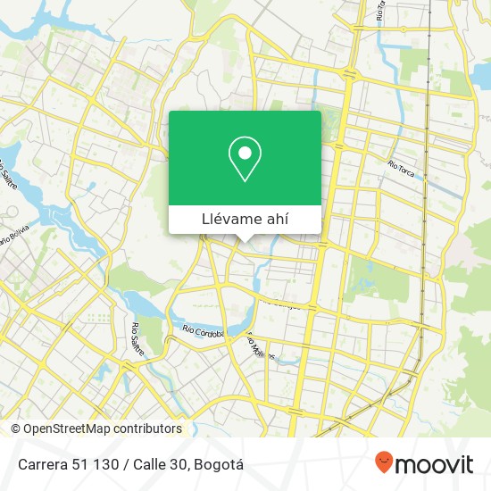 Mapa de Carrera 51 130 / Calle 30