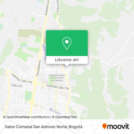 Mapa de Salon Comunal San Antonio Norte