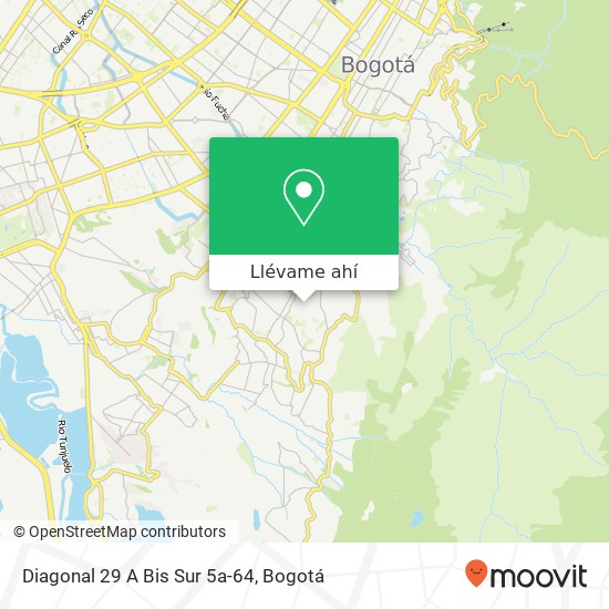 Mapa de Diagonal 29 A Bis Sur 5a-64