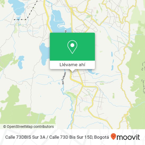 Mapa de Calle 73DBIS Sur 3A / Calle 73D Bis Sur 15D