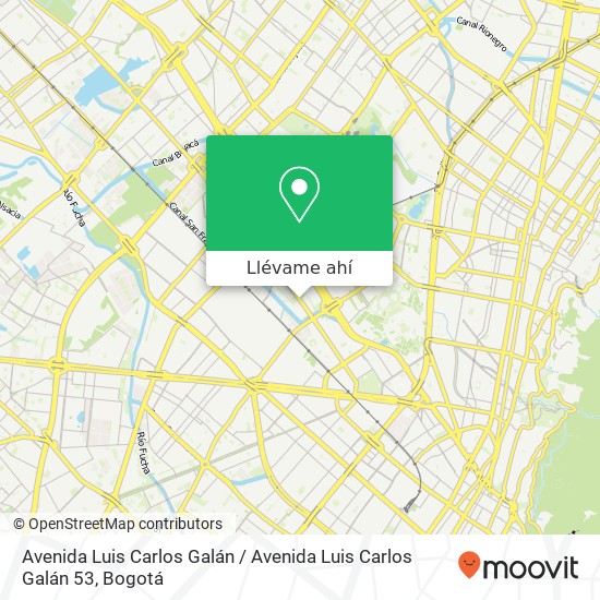 Mapa de Avenida Luis Carlos Galán / Avenida Luis Carlos Galán 53