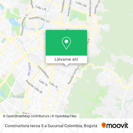 Mapa de Constructora-Iecsa S a Sucursal Colombia