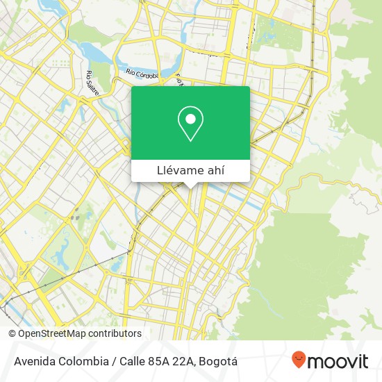 Mapa de Avenida Colombia / Calle 85A 22A