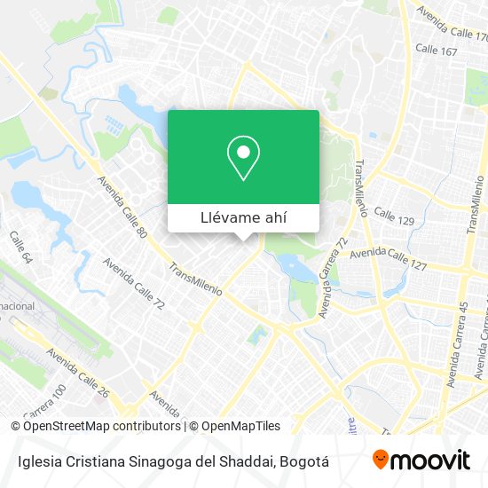 Mapa de Iglesia Cristiana Sinagoga del Shaddai