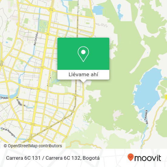 Mapa de Carrera 6C 131 / Carrera 6C 132