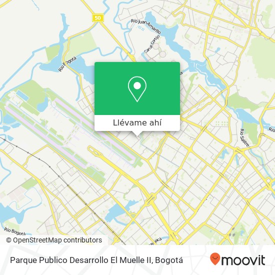 Mapa de Parque Publico Desarrollo El Muelle II