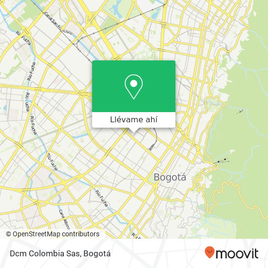Mapa de Dcm Colombia Sas