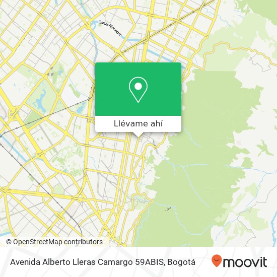Mapa de Avenida Alberto Lleras Camargo 59ABIS
