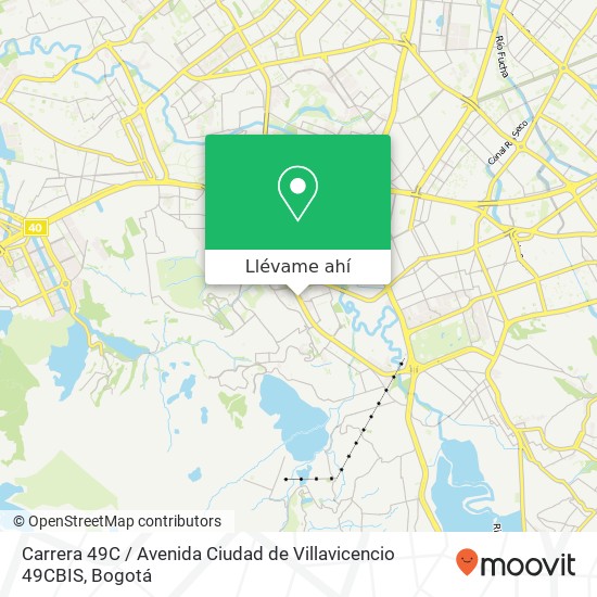 Mapa de Carrera 49C / Avenida Ciudad de Villavicencio 49CBIS