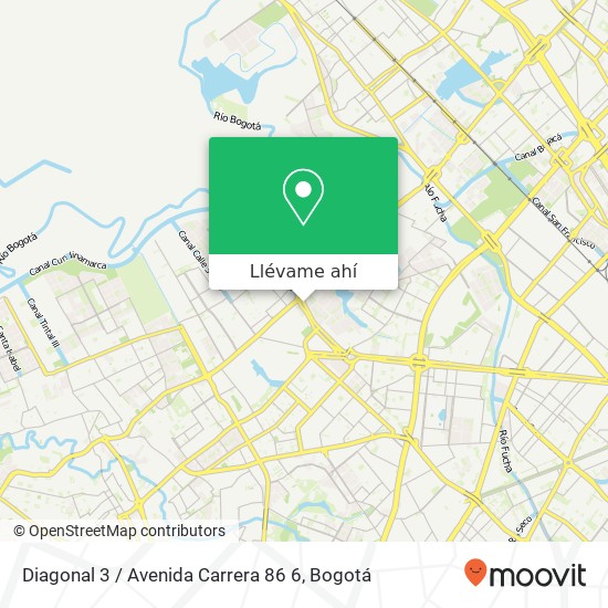 Mapa de Diagonal 3 / Avenida Carrera 86 6