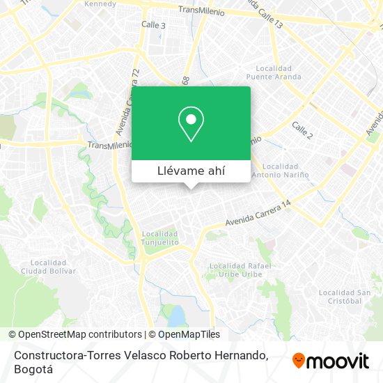 Mapa de Constructora-Torres Velasco Roberto Hernando