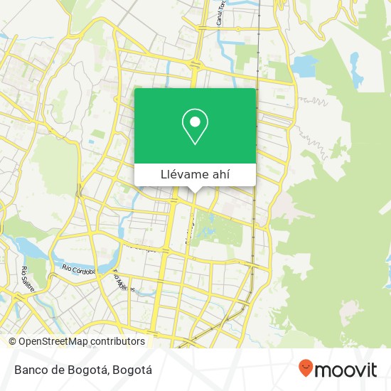 Mapa de Banco de Bogotá