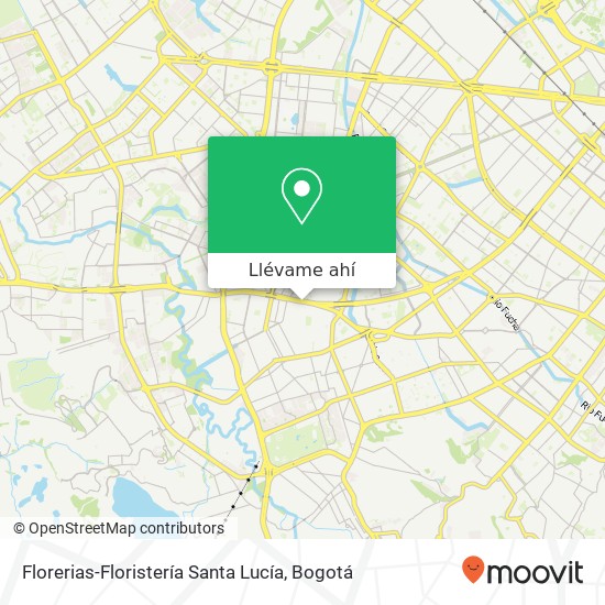 Mapa de Florerias-Floristería Santa Lucía