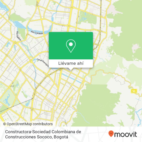 Mapa de Constructora-Sociedad Colombiana de Construcciones Sococo