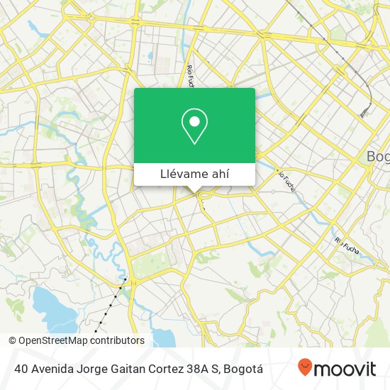 Mapa de 40 Avenida Jorge Gaitan Cortez 38A S