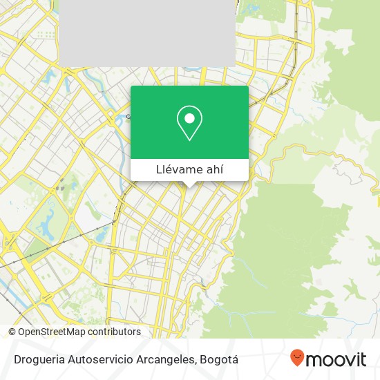 Mapa de Drogueria Autoservicio Arcangeles