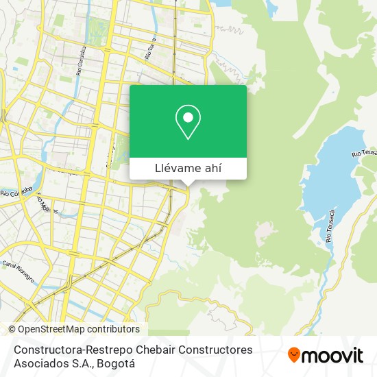 Mapa de Constructora-Restrepo Chebair Constructores Asociados S.A.