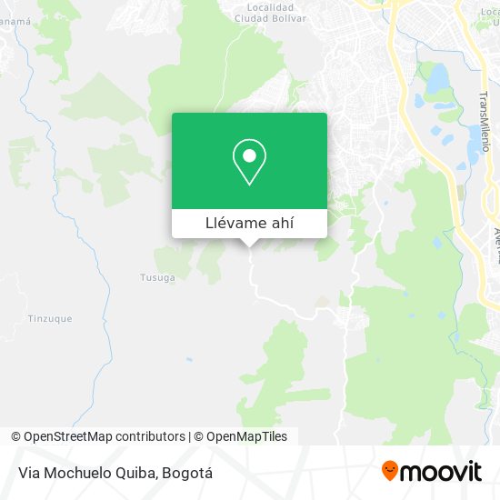 Mapa de Via Mochuelo Quiba