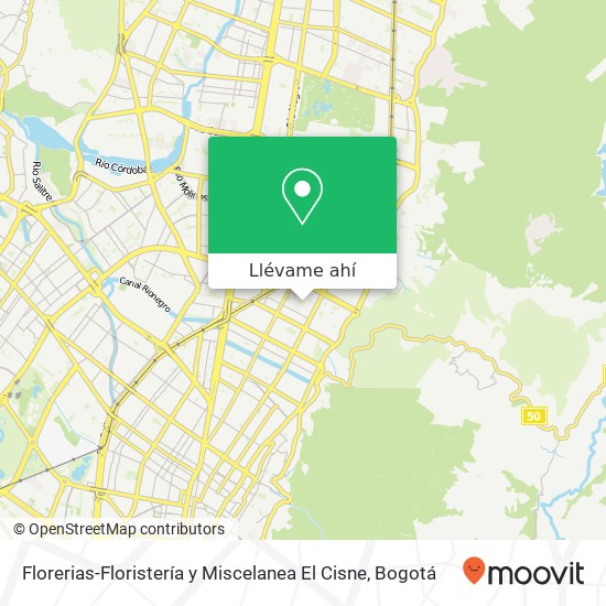 Mapa de Florerias-Floristería y Miscelanea El Cisne