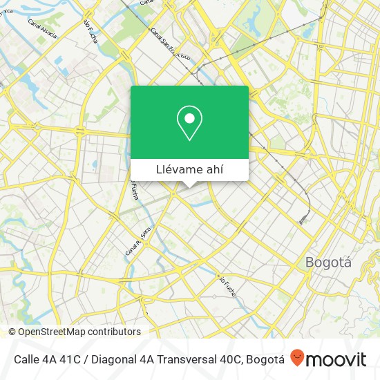 Mapa de Calle 4A 41C / Diagonal 4A Transversal 40C