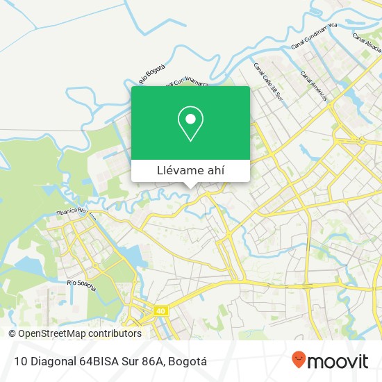 Mapa de 10 Diagonal 64BISA Sur 86A