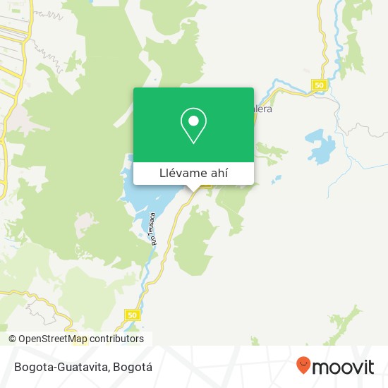 Mapa de Bogota-Guatavita