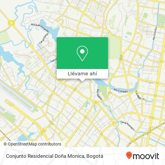 Mapa de Conjunto Residencial Doña Monica