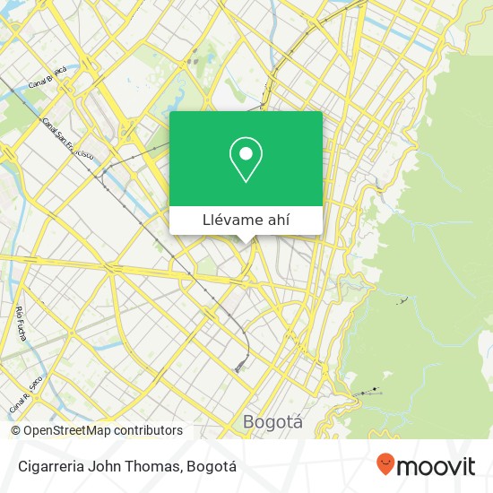 Mapa de Cigarreria John Thomas