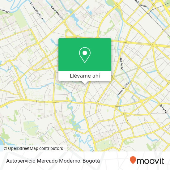 Mapa de Autoservicio Mercado Moderno