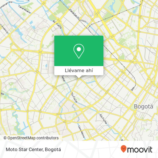 Mapa de Moto Star Center