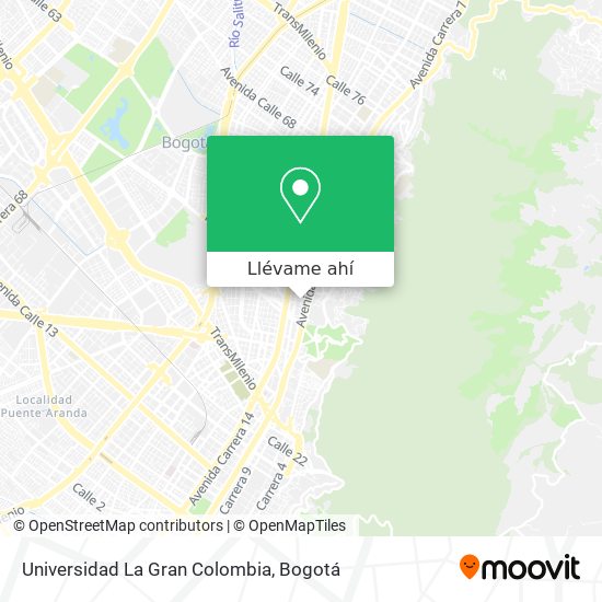 Mapa de Universidad La Gran Colombia