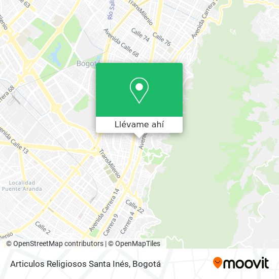 Mapa de Articulos Religiosos Santa Inés