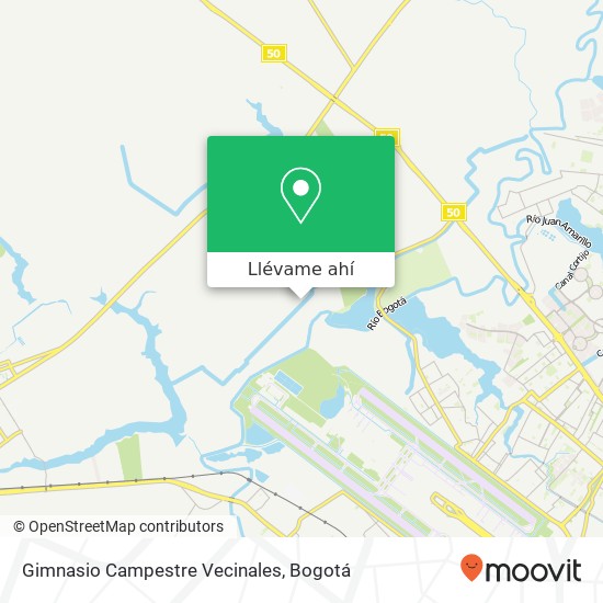 Mapa de Gimnasio Campestre Vecinales