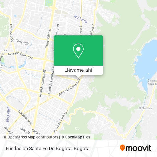 Mapa de Fundación Santa Fé De Bogotá