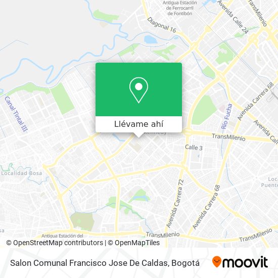 Mapa de Salon Comunal Francisco Jose De Caldas