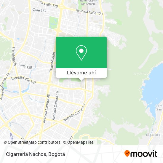 Mapa de Cigarreria Nachos