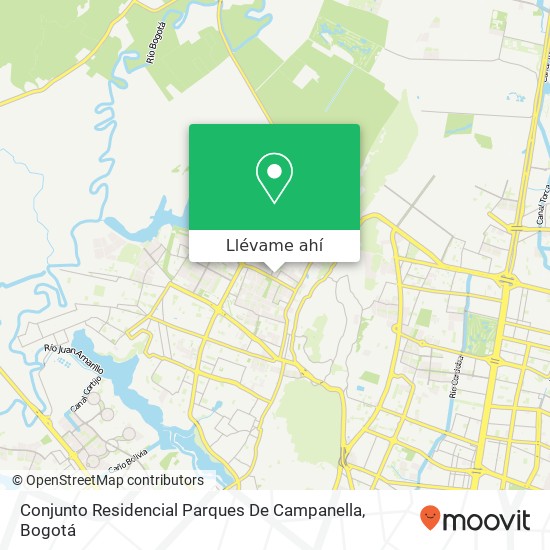 Mapa de Conjunto Residencial Parques De Campanella