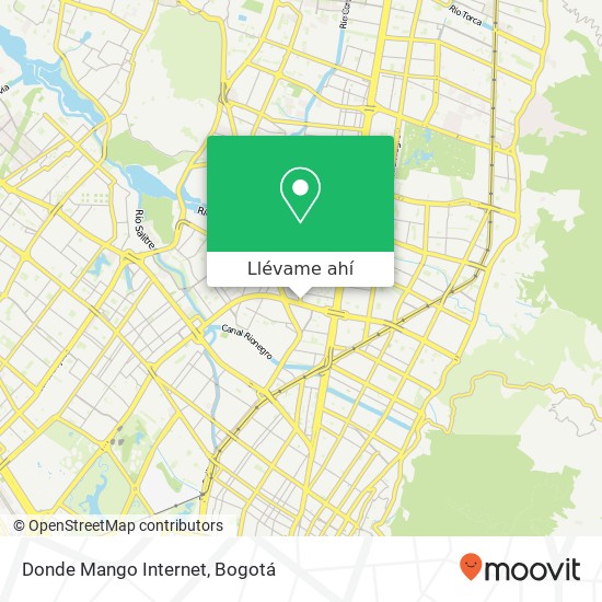 Mapa de Donde Mango Internet