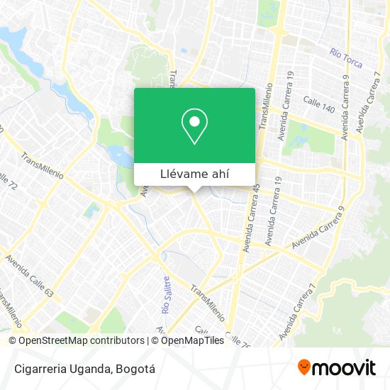 Mapa de Cigarreria Uganda
